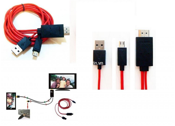 CAP CHUYEN DOI MICRO USB SANG HDMI SAMSUNG GALAXY S3, CAP CHUYEN DOI MICRO USB SANG HDMI SANG GALAXY S4